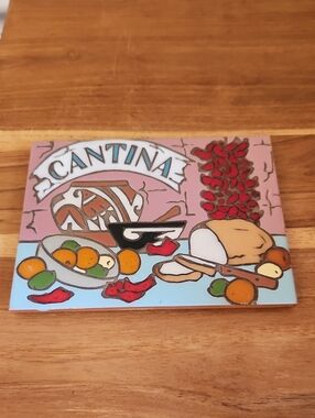 Cantina Decorative Ceramic Tile - Pastel Pink & Blue